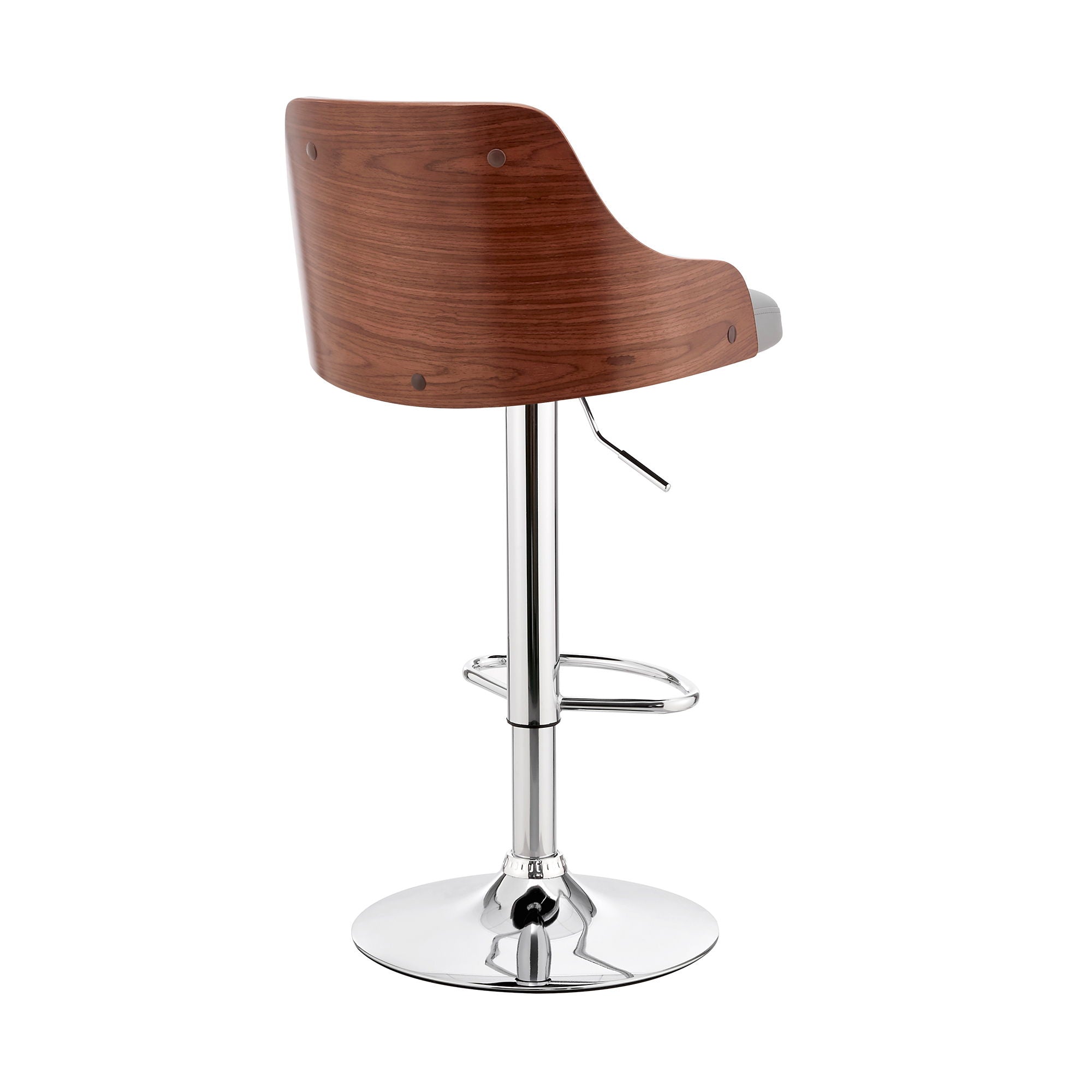 Asher - Adjustable Bar Stool - Premium Adjustable Height from Armen Living - Just $200! Shop now at brett interiors