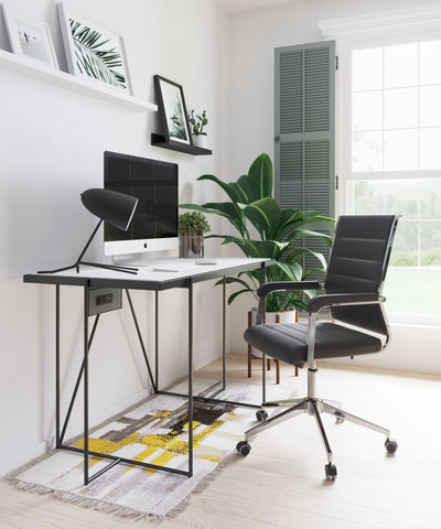 Liderato - Office Chair - Black - Premium Swivel Chairs from Zuo Modern - Just $800! Shop now at brett interiors