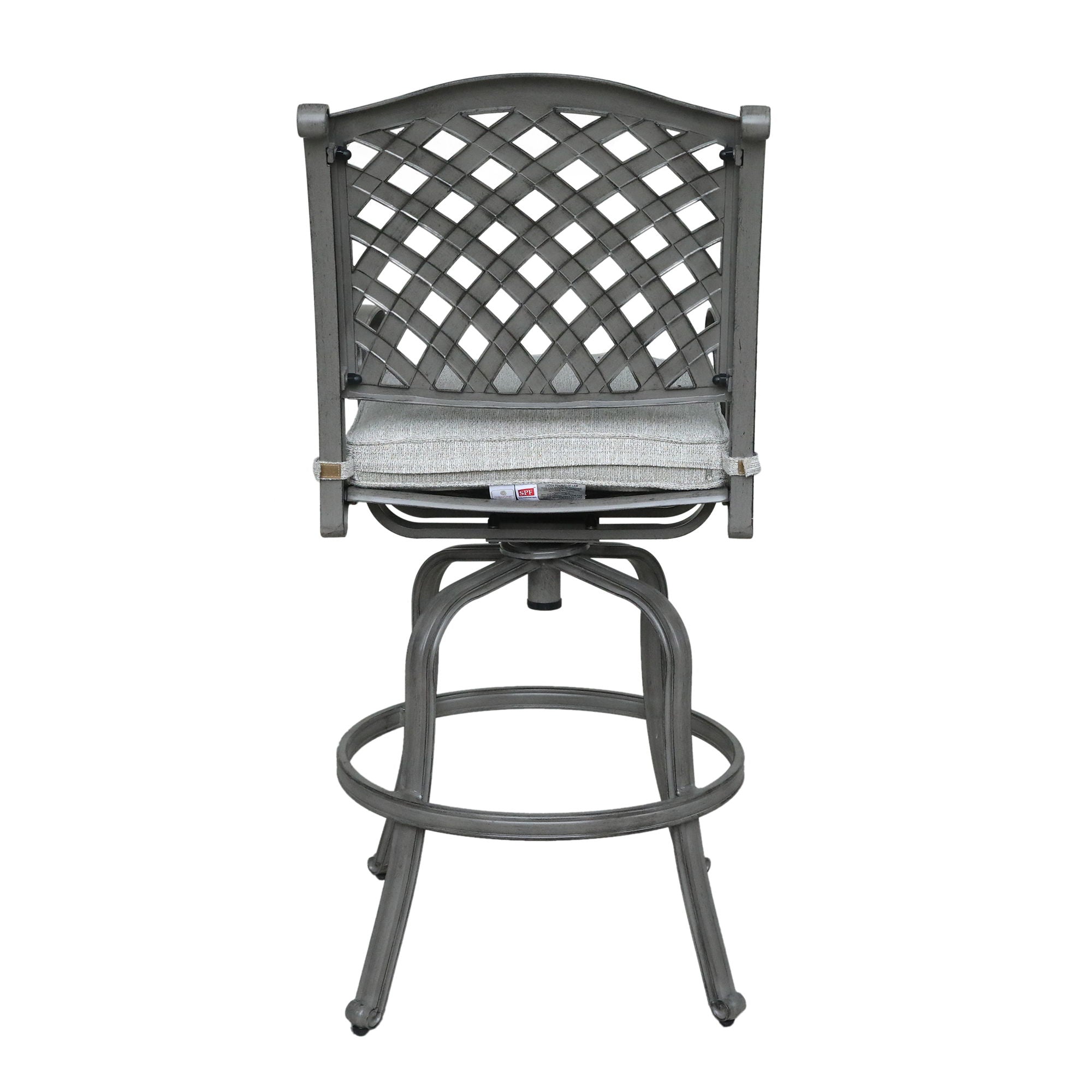 Outdoor Aluminum Swivel Barstools With Cushions (Set of 2) - Golden Gauze - Premium Stool Sets from Gather Craft - Just $1093! Shop now at brett interiors