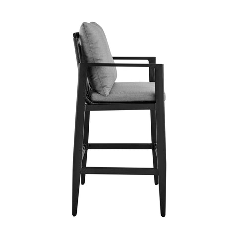 Cayman - Outdoor Patio Bar Stool With Cushions - Premium Counter Height (24"-27") from Armen Living - Just $845! Shop now at brett interiors