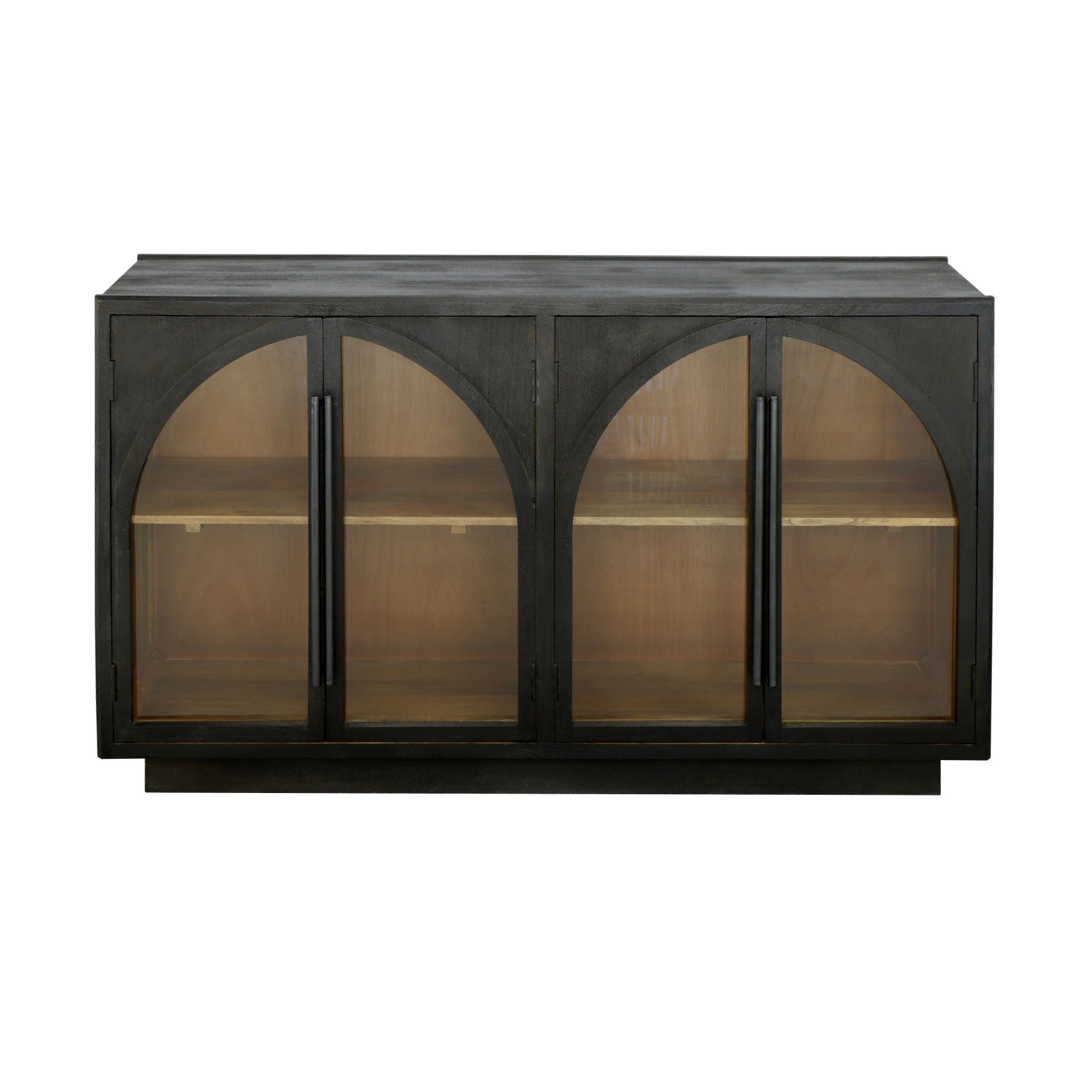 Athena - Four Door Credenza - Nightshade Black - Premium Credenzas from Coast2Coast Home - Just $4125! Shop now at brett interiors