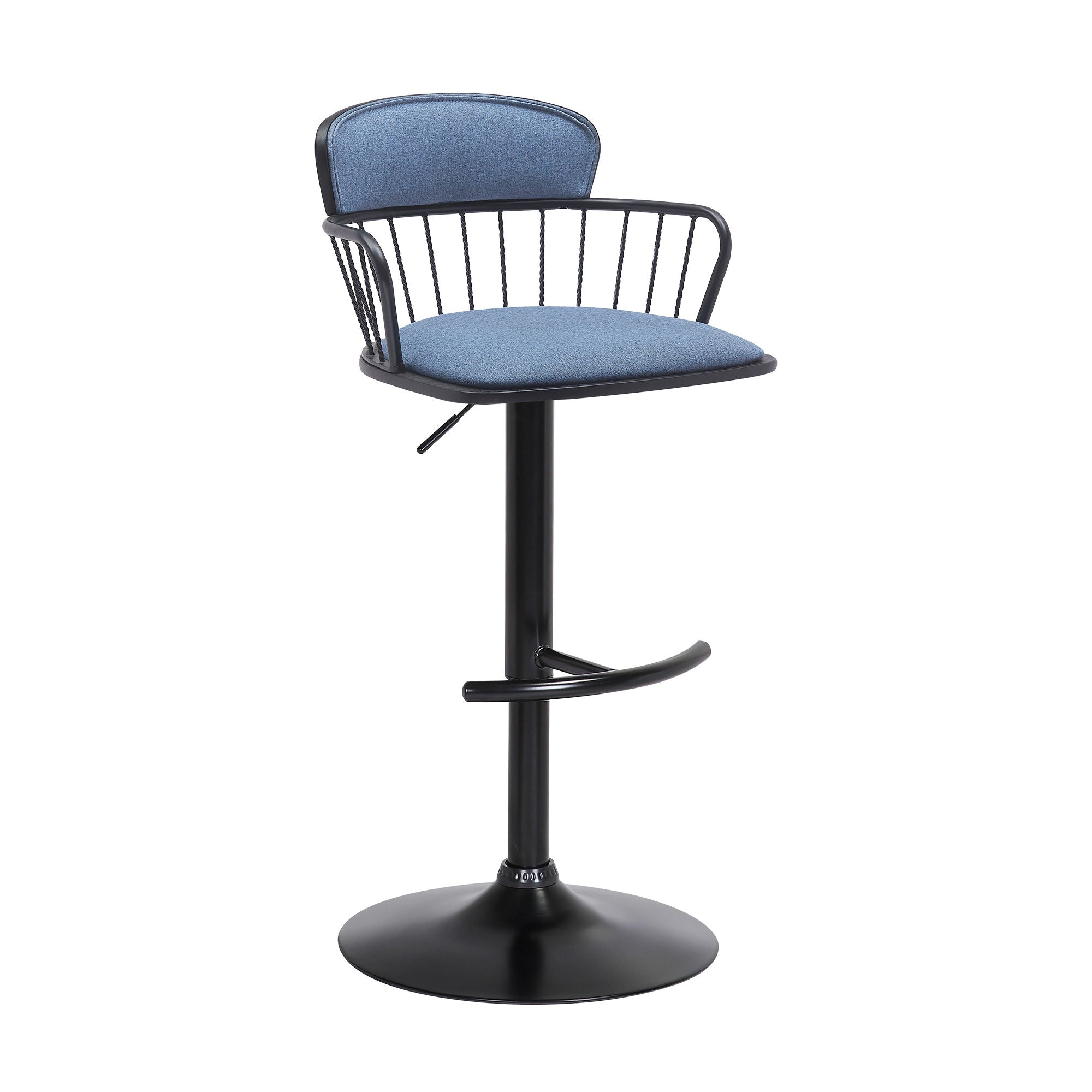 Nash - Adjustable Wood Bar Stool - Premium Adjustable Height from Armen Living - Just $222.50! Shop now at brett interiors