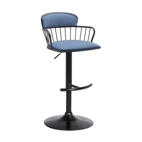 Nash - Adjustable Wood Bar Stool - Premium Adjustable Height from Armen Living - Just $222.50! Shop now at brett interiors