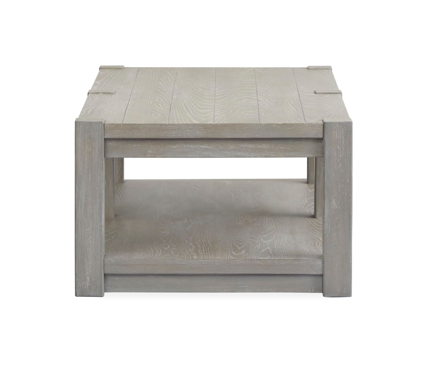 Burgess - Rectangular Shelf Cocktail Table With Casters - Calico Grey - Premium Cocktail Tables from Magnussen Furniture - Just $779! Shop now at brett interiors