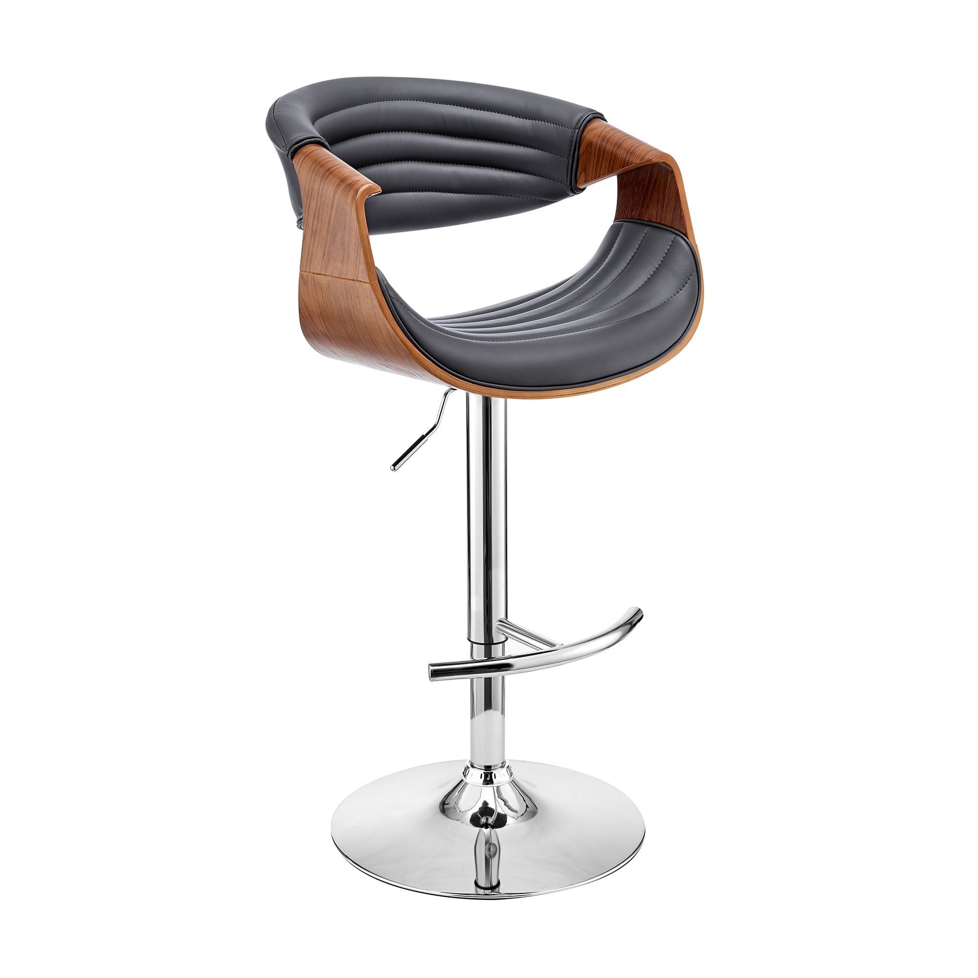 Gionni - Adjustable Bar Stool - Premium Adjustable Height from Armen Living - Just $270! Shop now at brett interiors