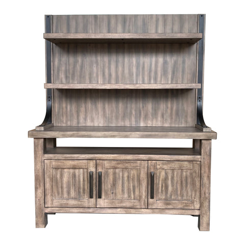 Lodge Dining - Buffet and Bar Display Hutch - Siltstone - Premium Hutches & Buffets from Parker House - Just $1622.50! Shop now at brett interiors