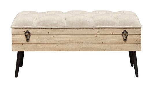 Monroe - Accent Storage Bench - Natural / Beige - Premium Storage Benches from Coast2Coast Home - Just $907.50! Shop now at brett interiors