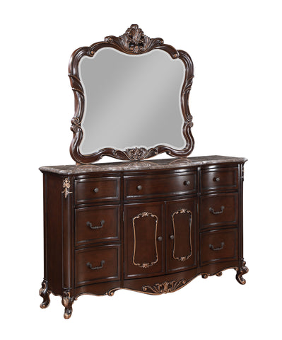 Constantine - Mirror - Cherry - Premium Bedroom Mirrors from New Classic - Just $325! Shop now at brett interiors