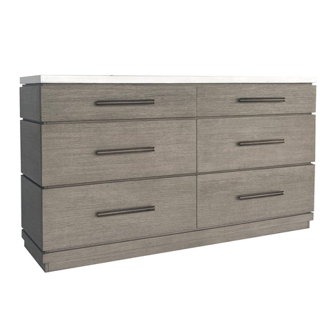 Pure Modern Bedroom - 6 Drawer Dresser - Moonstone - Premium Dressers from Parker House - Just $1747.50! Shop now at brett interiors