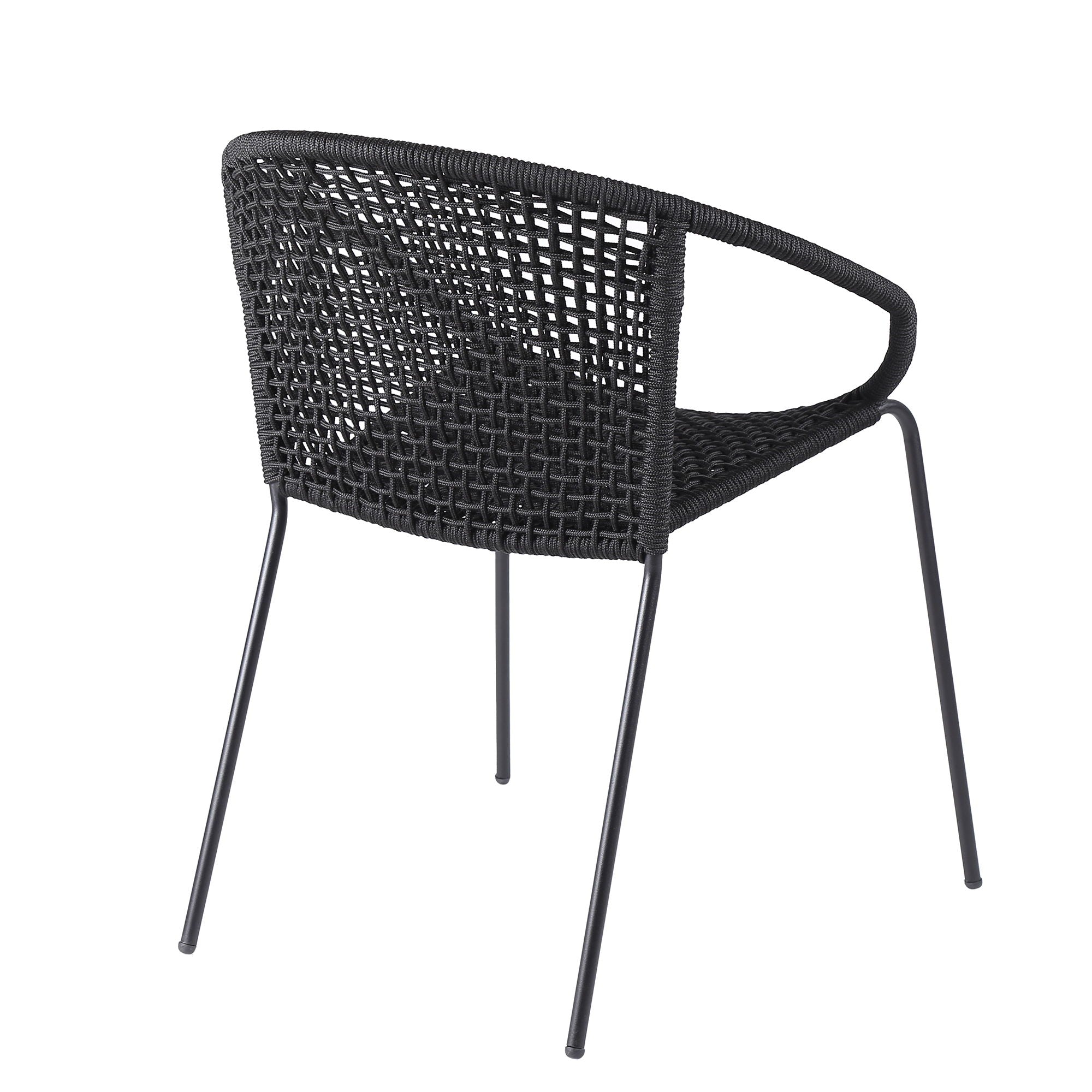 Snack - Indoor / Outdoor Stackable Steel Dining Chair (Set of 2) - Premium Chair Sets from Armen Living - Just $560! Shop now at brett interiors