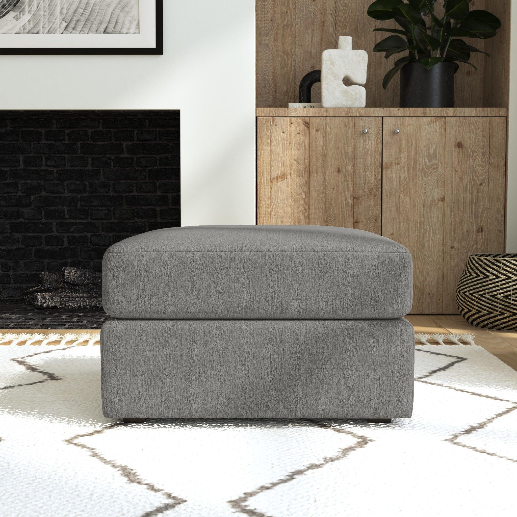 Flex - Square Bumper Ottoman - Premium Upholstered Ottomans from Homestyles - Just $1497.50! Shop now at brett interiors