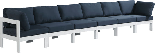 Nizuc - Outdoor Patio Modular Sofa With Frame - Navy - Premium Sofas from Meridian Furniture - Just $5375! Shop now at brett interiors