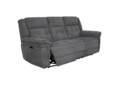 Richland - Power Reclining Sofa Loveseat And Recliner - Bristol Grey - Premium 3 Piece Living Room Sets from Parker Living - Just $3392.50! Shop now at brett interiors