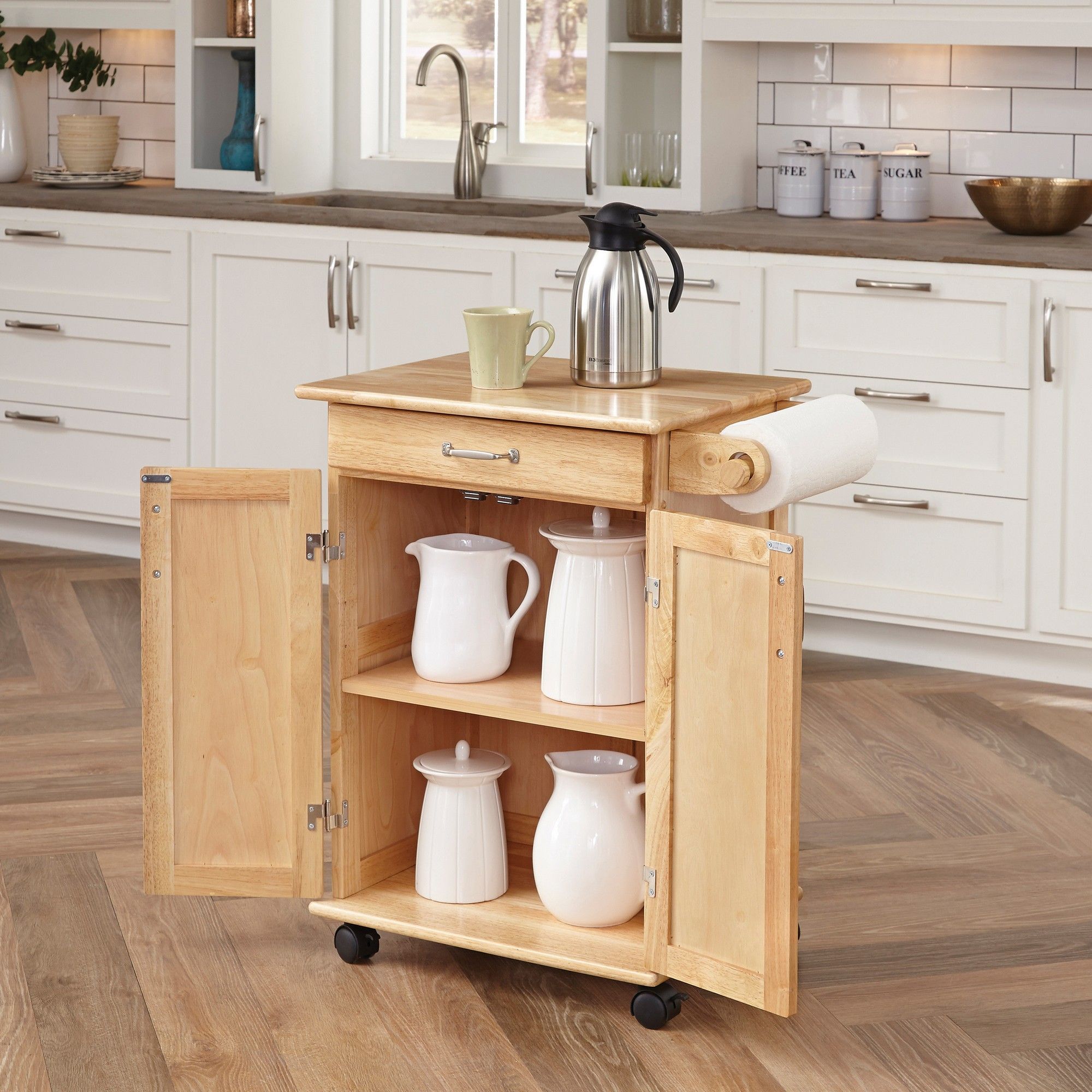 General Line - Kitchen Cart - Wood - Light Brown - 33.75" - Premium Islands & Carts from Homestyles - Just $684.98! Shop now at brett interiors