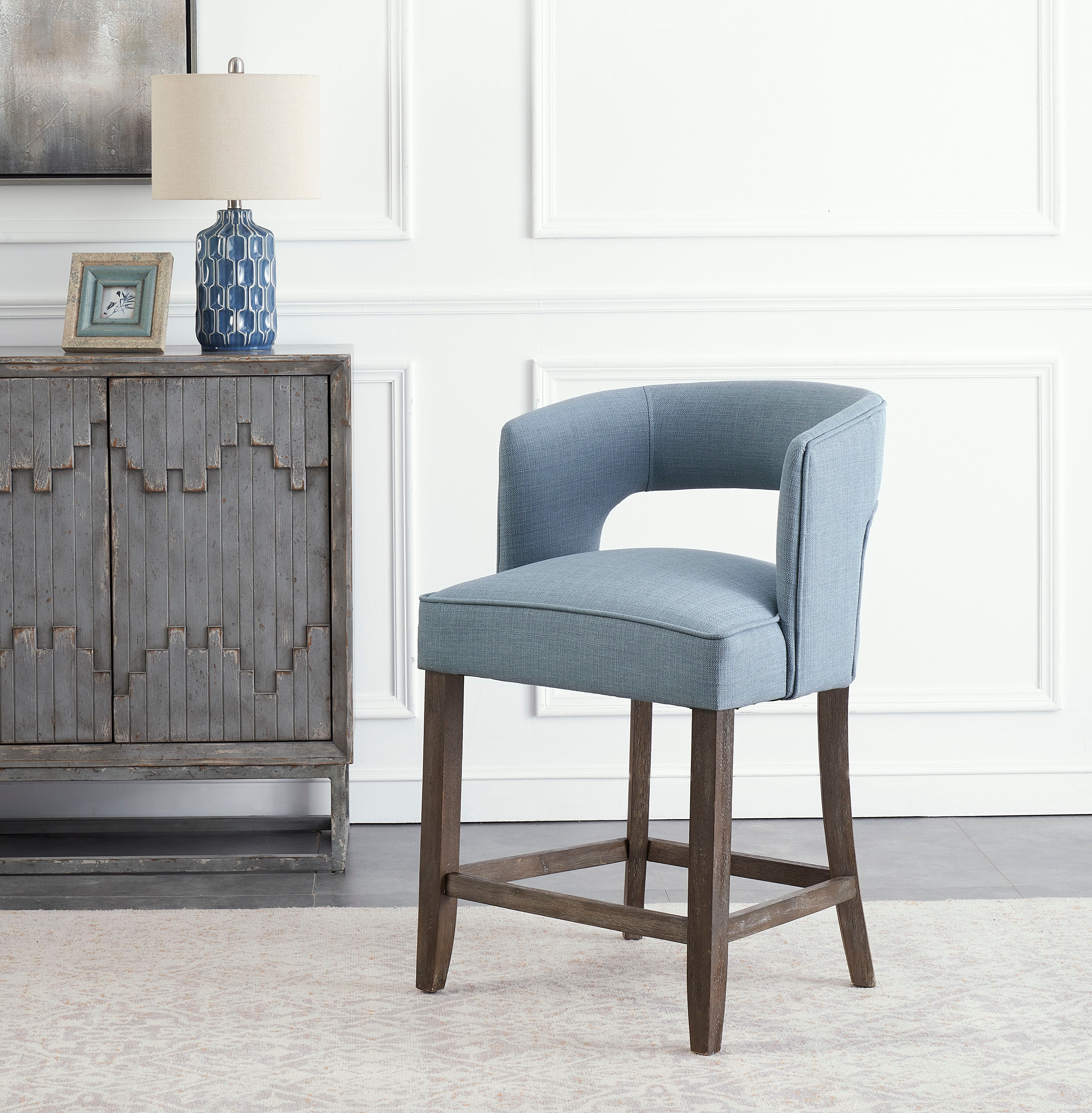 Afina - Counter Height Barstool - Yukon Blue - Premium Counter Height (24"-27") from Coast2Coast Home - Just $990! Shop now at brett interiors