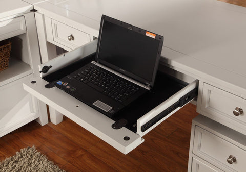 Boca - Desk With Hutch - Cottage White - Premium Writing Desks from Parker House - Just $822.50! Shop now at brett interiors