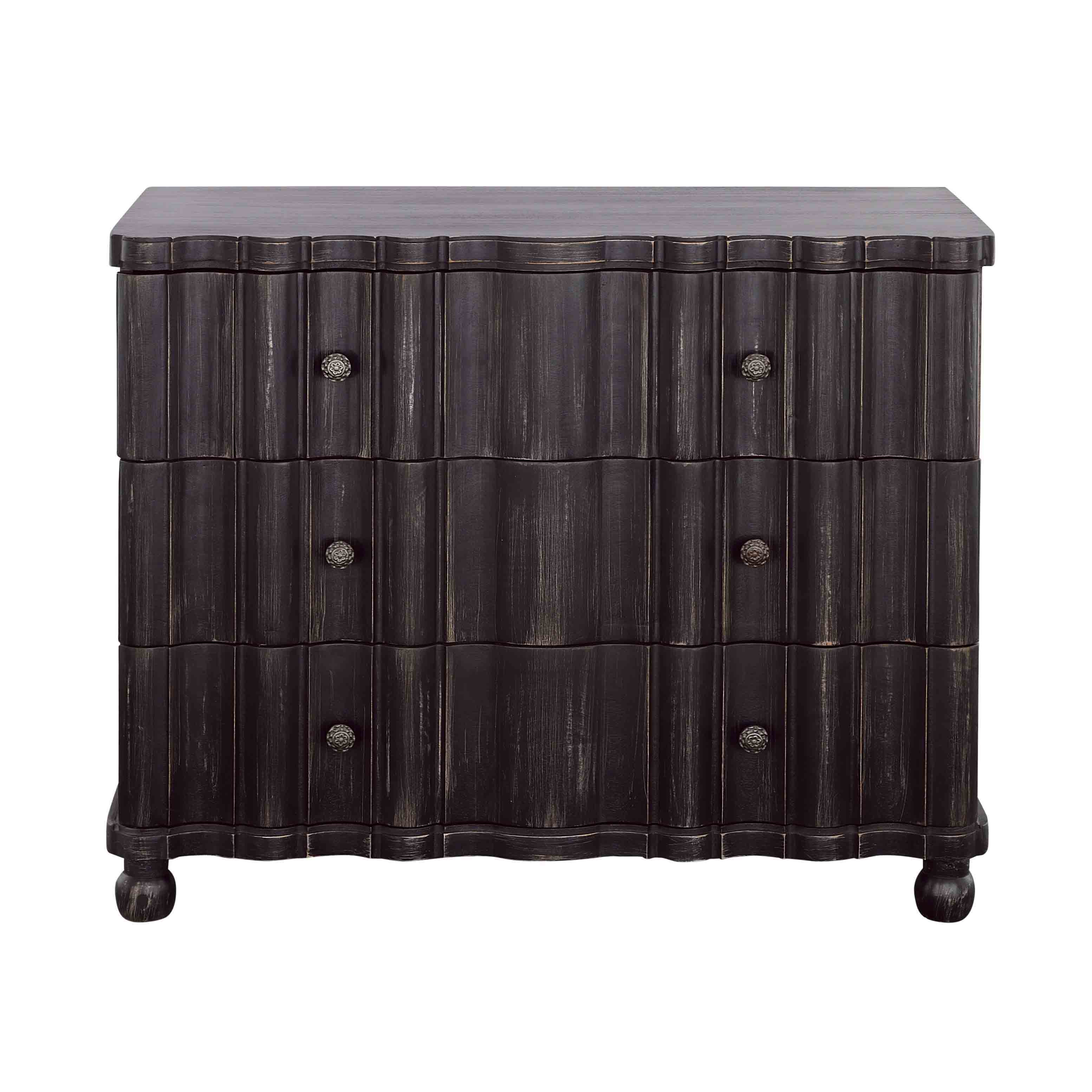 Shadowbox - Three Drawer Chest - Black - Premium Accent Chests from Coast2Coast Home - Just $2887.50! Shop now at brett interiors