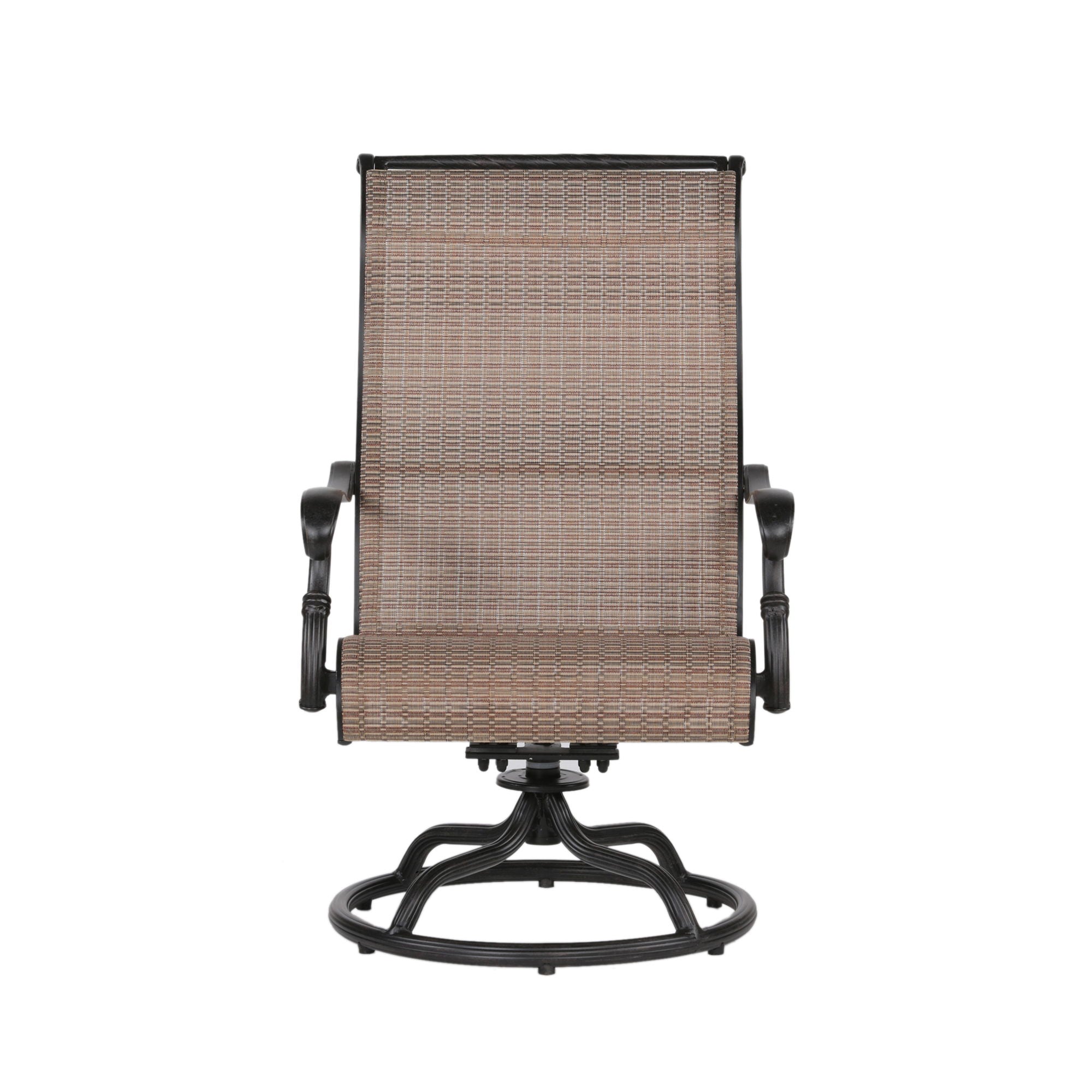 Patio Outdoor Sling Swivel Rocker With Aluminum Frame, All-Weather Furniture (Set of 2) - Bronze - Premium Chair Sets from Gather Craft - Just $981! Shop now at brett interiors