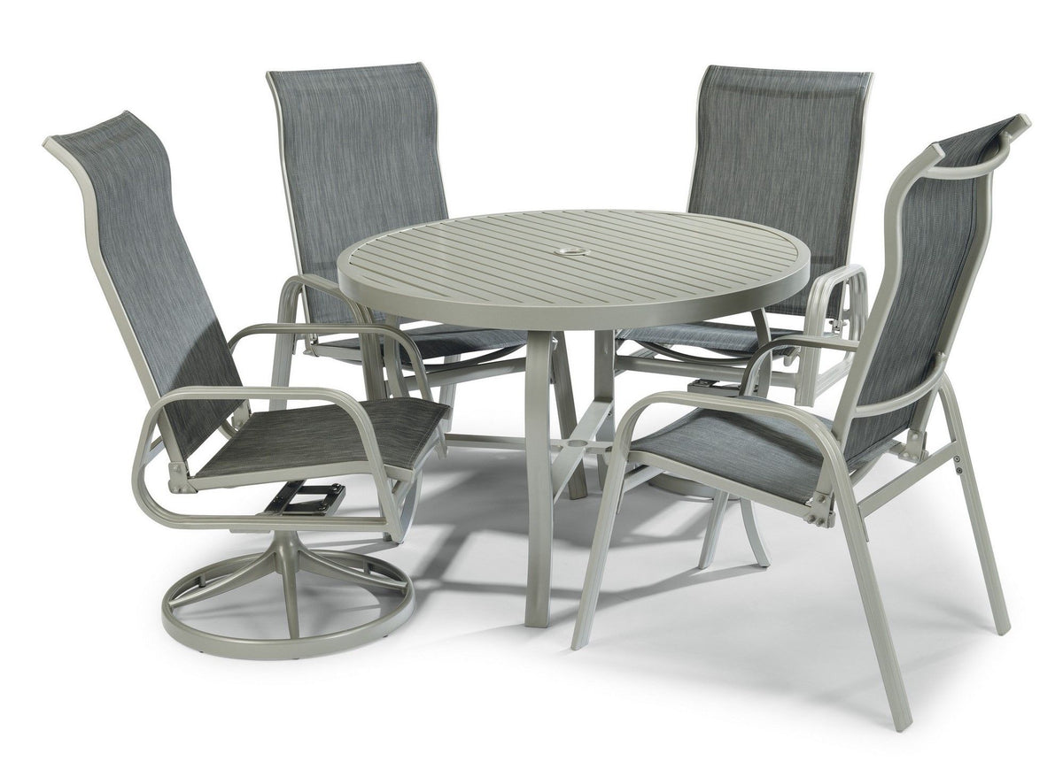 Captiva - 5 Piece Outdoor Dining Set - Dark Gray - 28.75" - Premium 5 Piece Outdoor Sets from Homestyles - Just $3644.98! Shop now at brett interiors