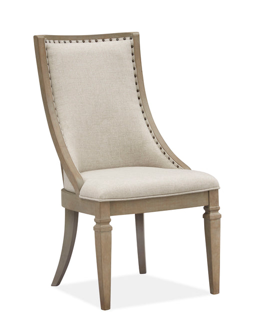 Lancaster - Dining Arm Chair With Upholstered Seat & Back (Set of 2) - Dovetail Grey - Premium Chair Sets from Magnussen Furniture - Just $820! Shop now at brett interiors