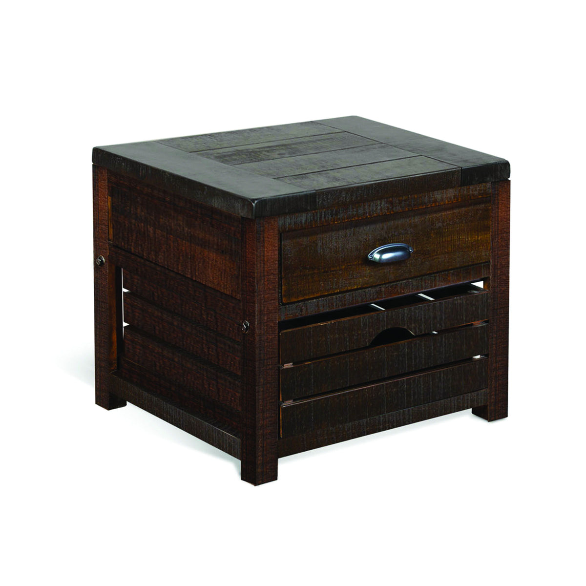 Homestead - 24" End Table - Dark Brown - Premium End Tables from Sunny Designs - Just $431! Shop now at brett interiors