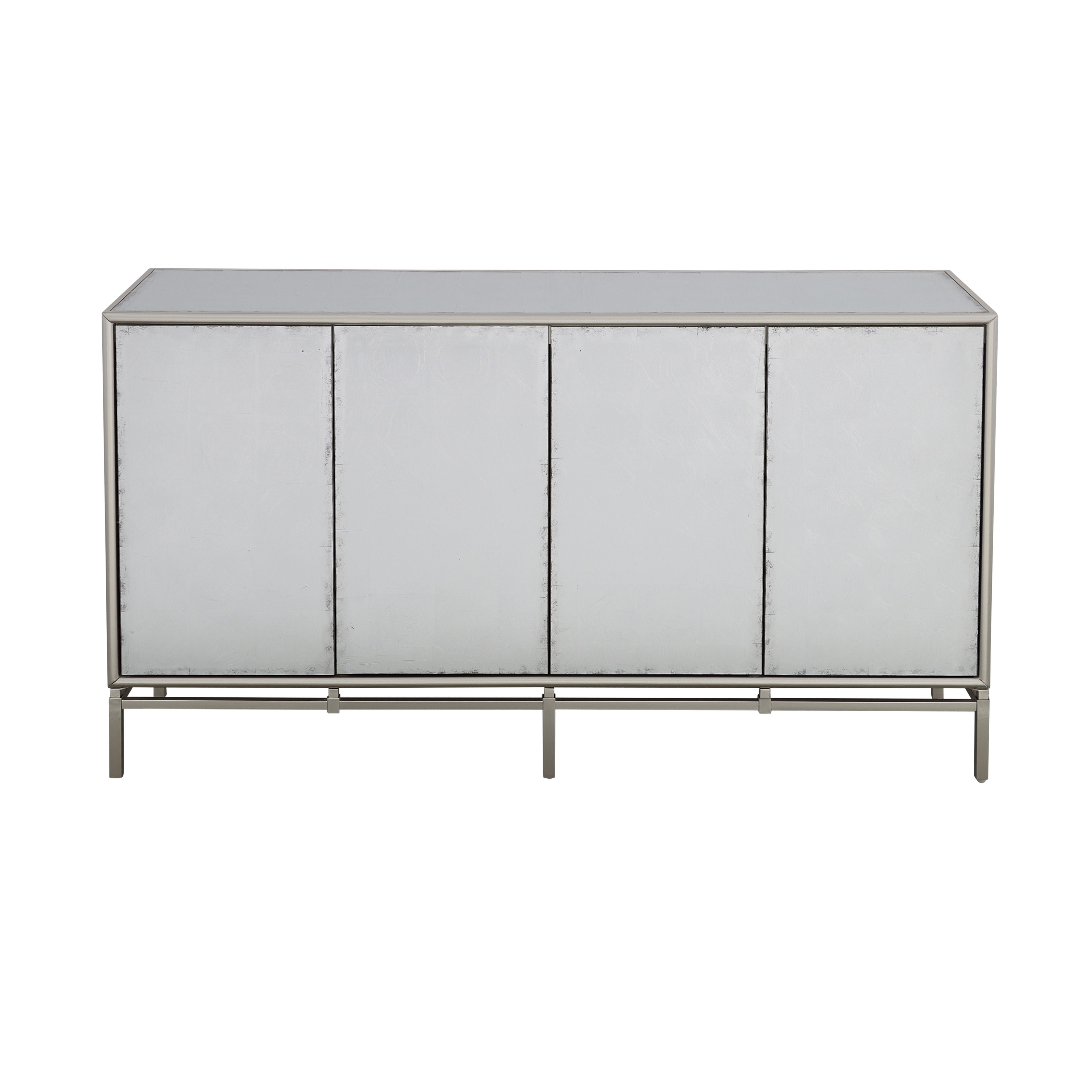 Silvermist - Four Door Credenza - Silver - Premium Credenzas from Coast2Coast Home - Just $4537.50! Shop now at brett interiors