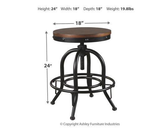 Valebeck - Swivel Barstool (Set of 2) - Premium Stool Sets from Signature Design by Ashley® - Just $329.20! Shop now at brett interiors