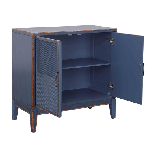 Levy - Two Door Cabinet - Blue - Premium Accent Cabinets from Coast2Coast Home - Just $2227.50! Shop now at brett interiors