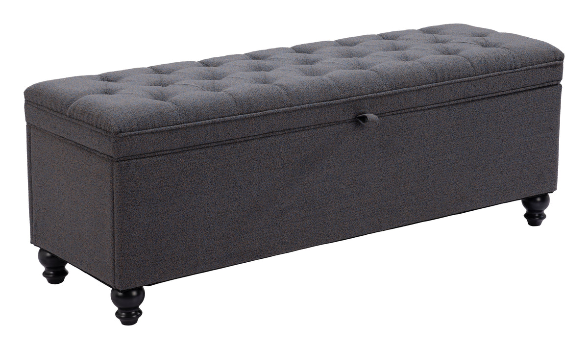 Halifax - Storage Bench - Gravel Gray - Premium Storage Benches from Zuo Modern - Just $1125! Shop now at brett interiors