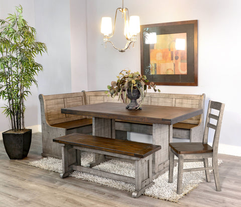 Homestead Hills - Breakfast Nook Set (4 Piece Set) - Dark Brown - Premium 4 Piece Dining Room Sets from Sunny Designs - Just $1669! Shop now at brett interiors