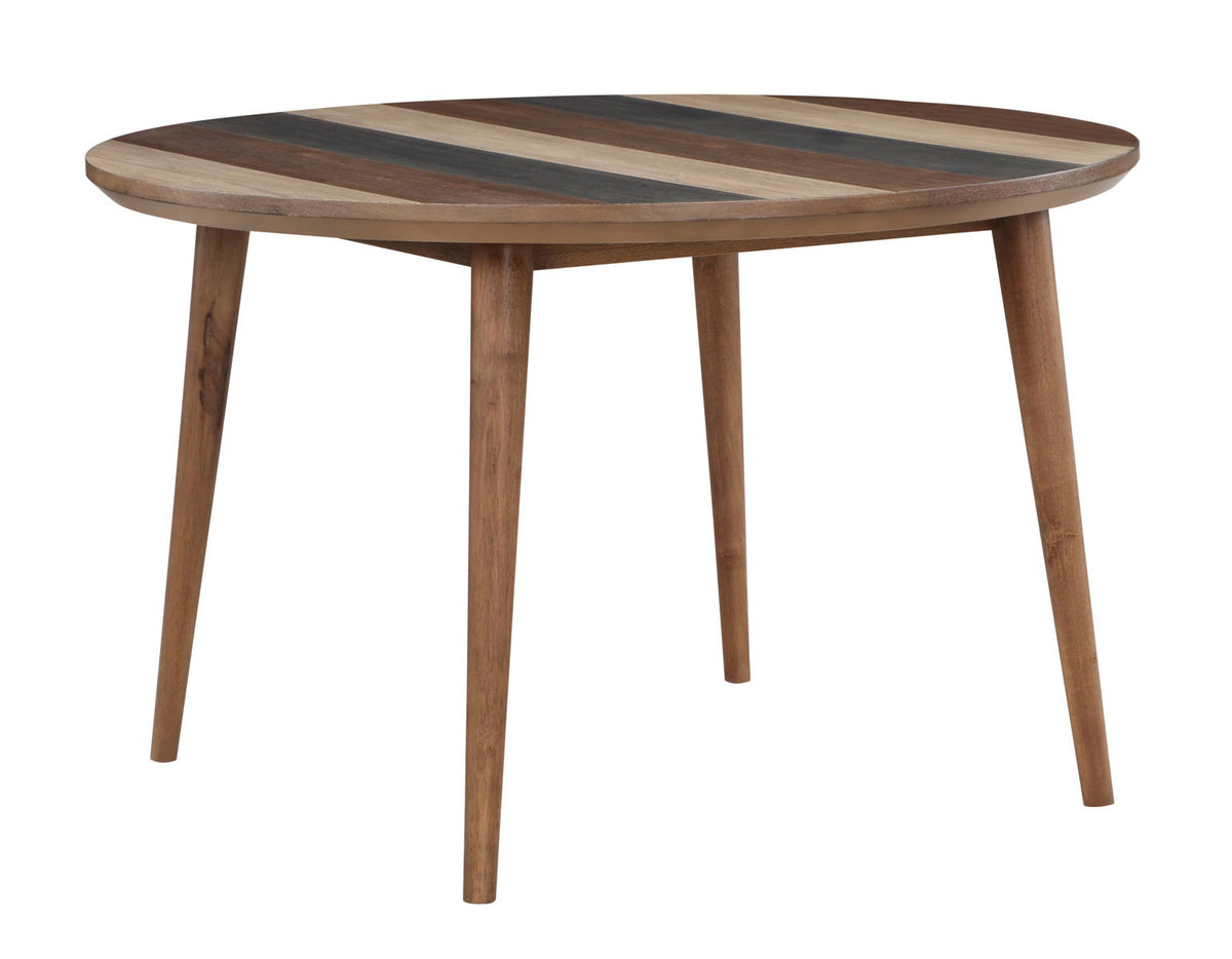 Wellington - Round Dining Table - Browns / Black - Premium Dining Tables from Coast2Coast Home - Just $1897.50! Shop now at brett interiors