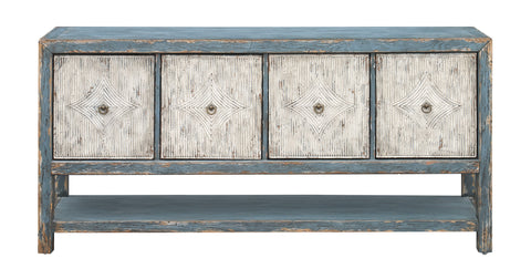 Sutton - Four Door Sideboard - Bisman Two Tone Rubbed - Premium Credenzas from Coast2Coast Home - Just $4537.50! Shop now at brett interiors