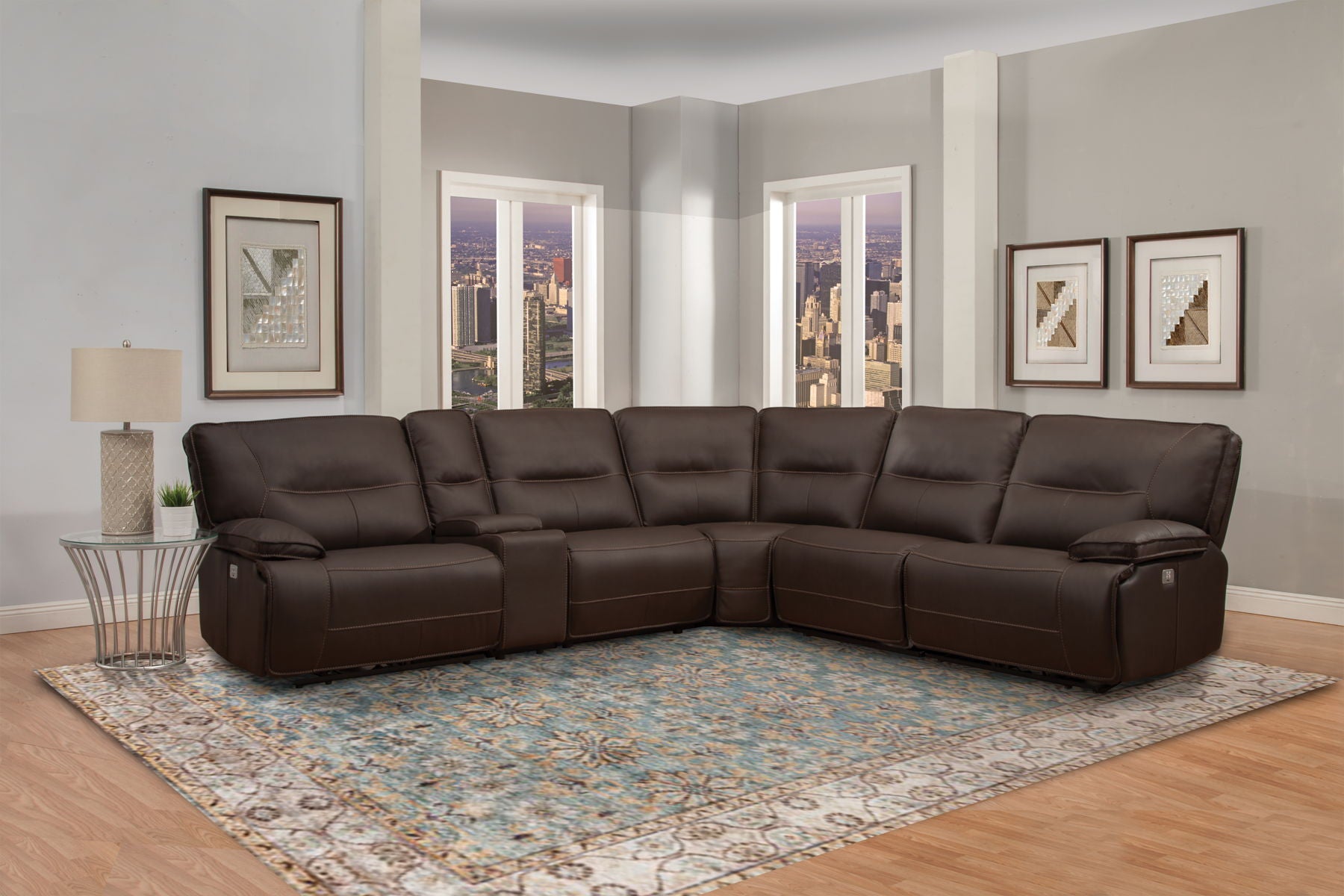 Spartacus - 6 Piece Power Reclining Sectional - Premium Reclining Sectionals from Parker Living - Just $3372.50! Shop now at brett interiors