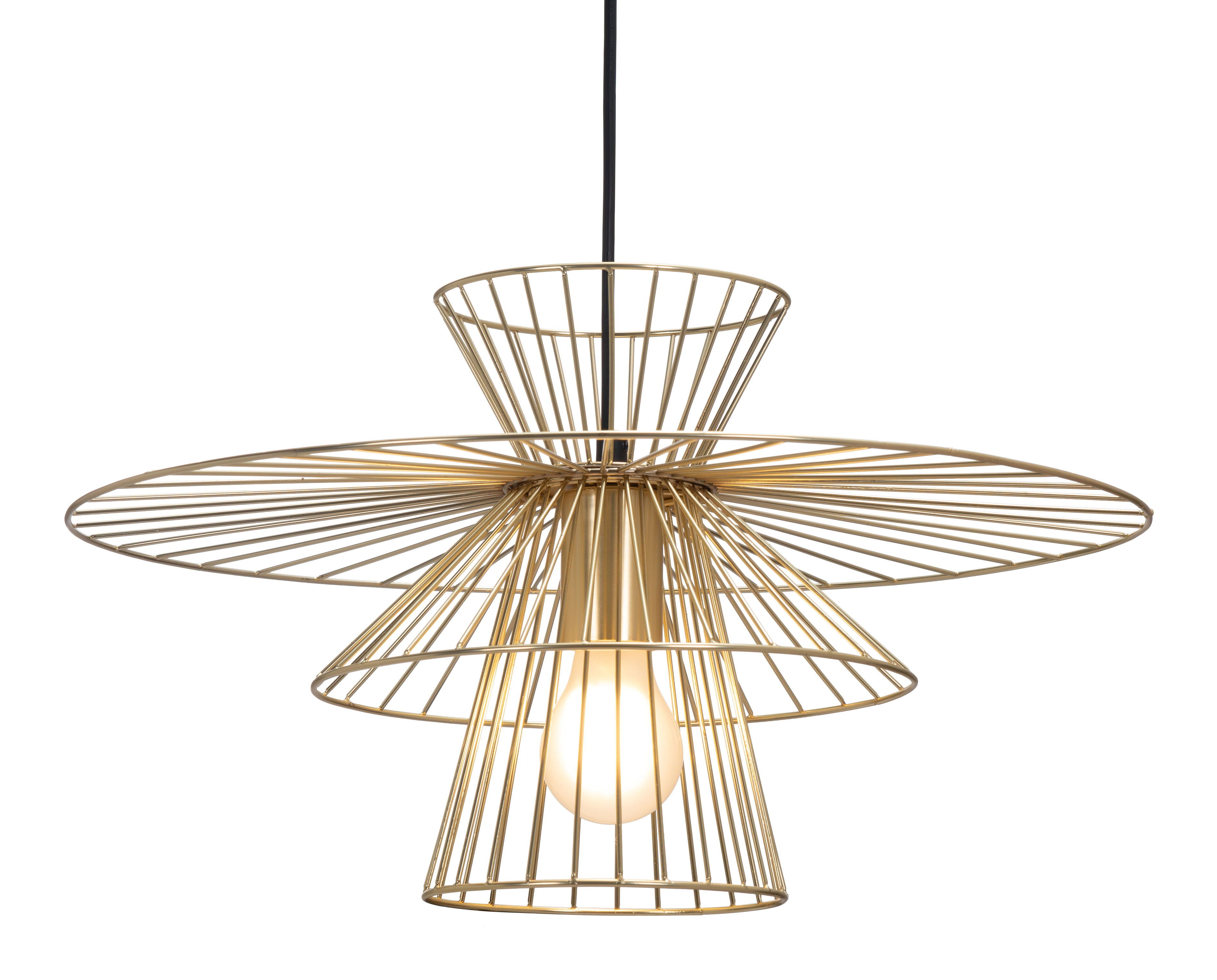 Azzi - Ceiling Lamp - Gold - Premium Ceiling Lamps from Zuo Modern - Just $575! Shop now at brett interiors