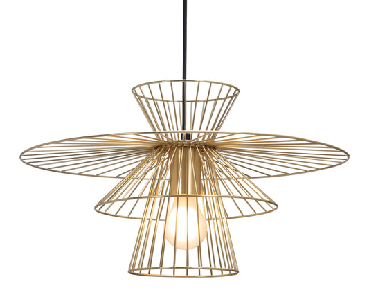 Azzi - Ceiling Lamp - Gold - Premium Ceiling Lamps from Zuo Modern - Just $575! Shop now at brett interiors