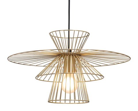 Azzi - Ceiling Lamp - Gold - Premium Ceiling Lamps from Zuo Modern - Just $575! Shop now at brett interiors