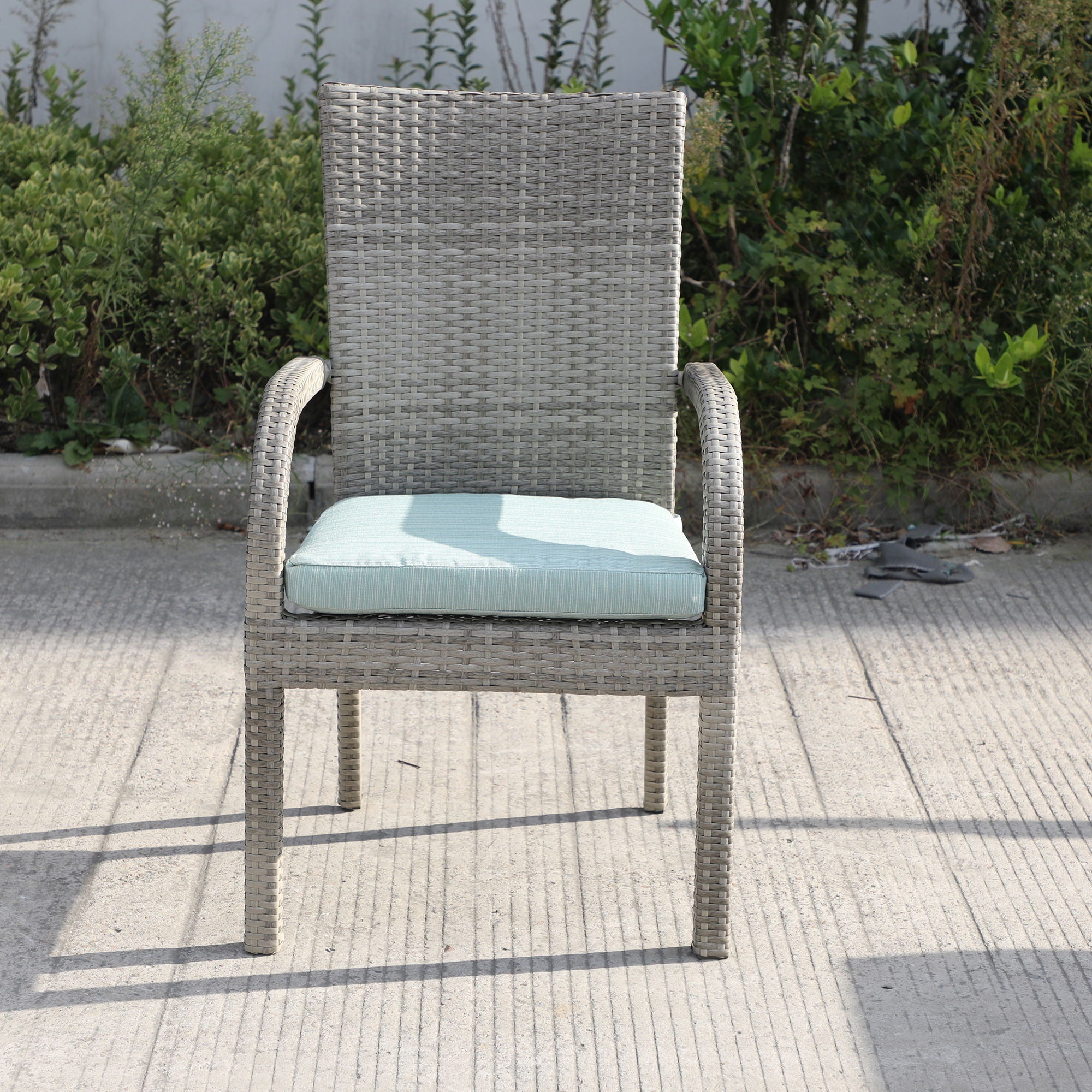 Balcones - Outdoor Wicker Dining Chairs With Cushions (Set of 8) - Premium Chair Sets from Gather Craft - Just $2035! Shop now at brett interiors