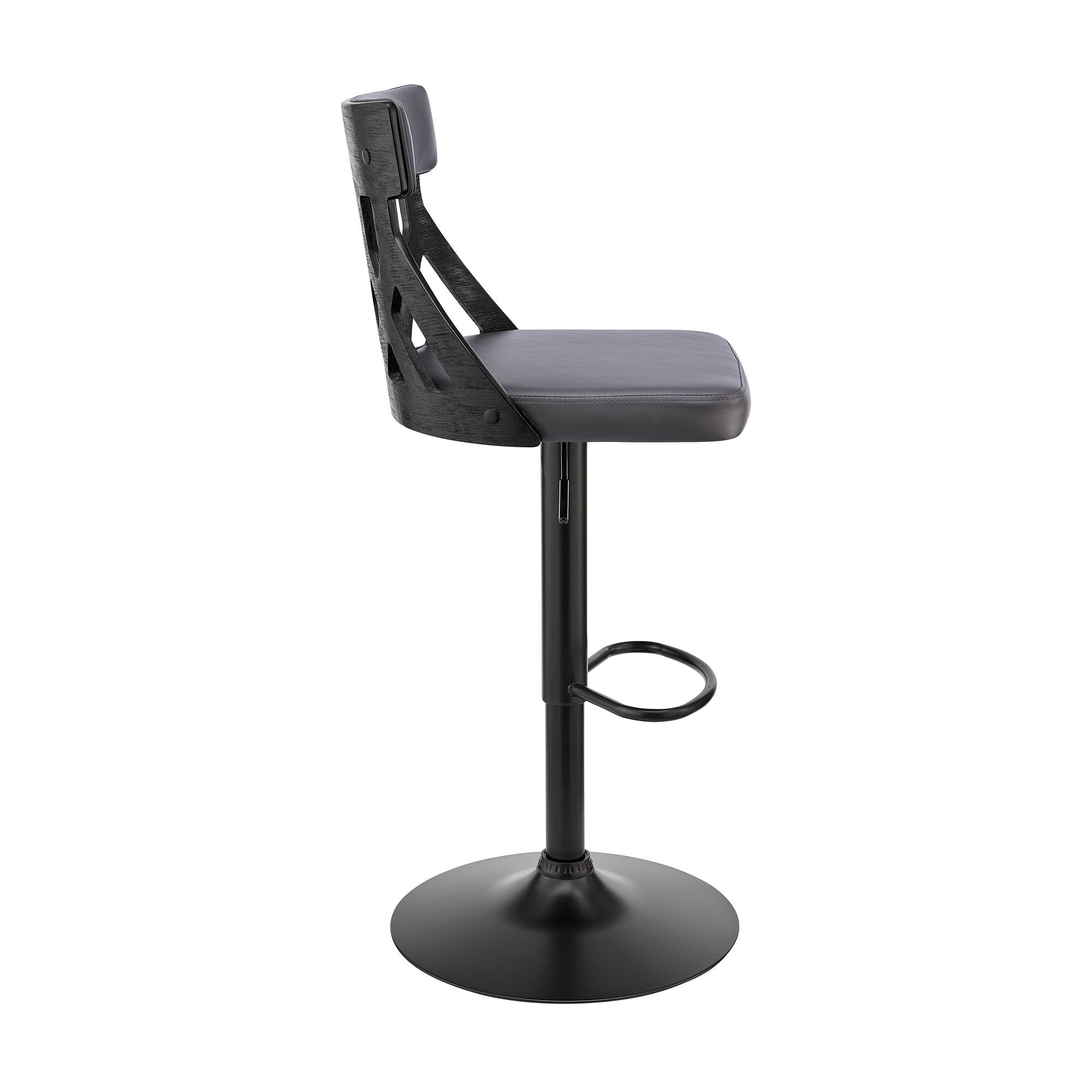 Angelo - Adjustable Swivel Bar Stool - Premium Adjustable Height from Armen Living - Just $240! Shop now at brett interiors