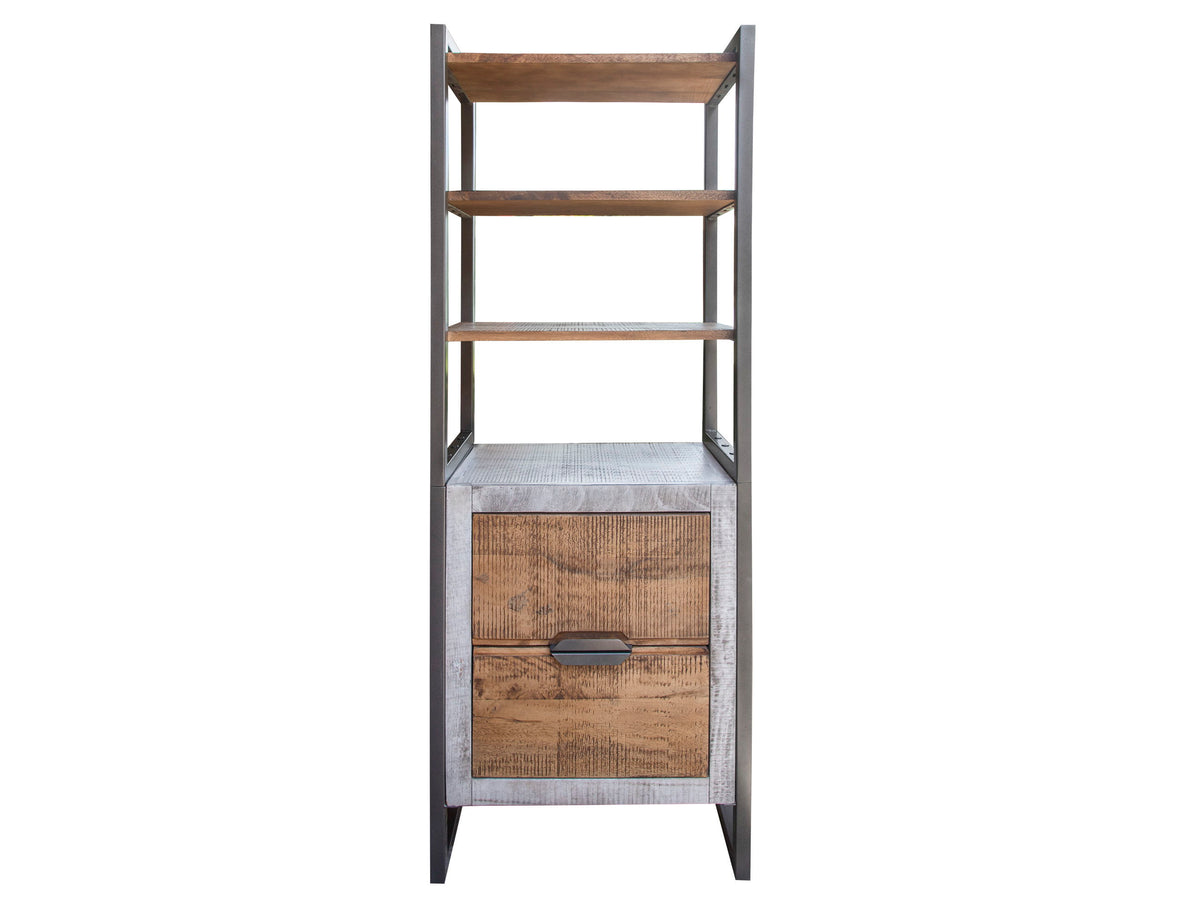 Mita - Bookcase - Honey Brown / Light Gray - Premium Standard Bookcases from International Furniture Direct - Just $822.50! Shop now at brett interiors