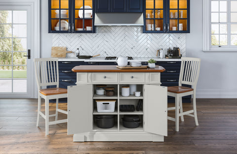 Americana - Kitchen Island Set - Premium 3 Piece Dining Room Sets from Homestyles - Just $3764.98! Shop now at brett interiors