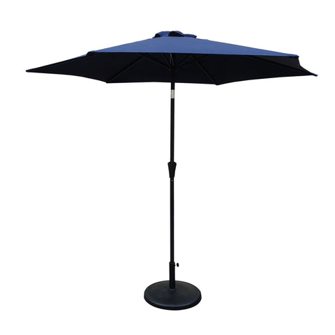 8.8' Outdoor Aluminum Patio Umbrella With 42 Pound Round Resin Umbrella Base - Premium Umbrellas & Canopies from Gather Craft - Just $213! Shop now at brett interiors