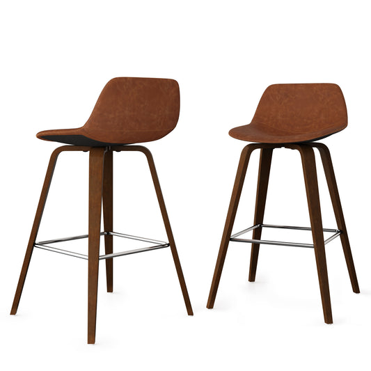 Randolph - Bentwood Counter Height Stool (Set of 2) - Premium Stool Sets from Simpli Home - Just $276! Shop now at brett interiors