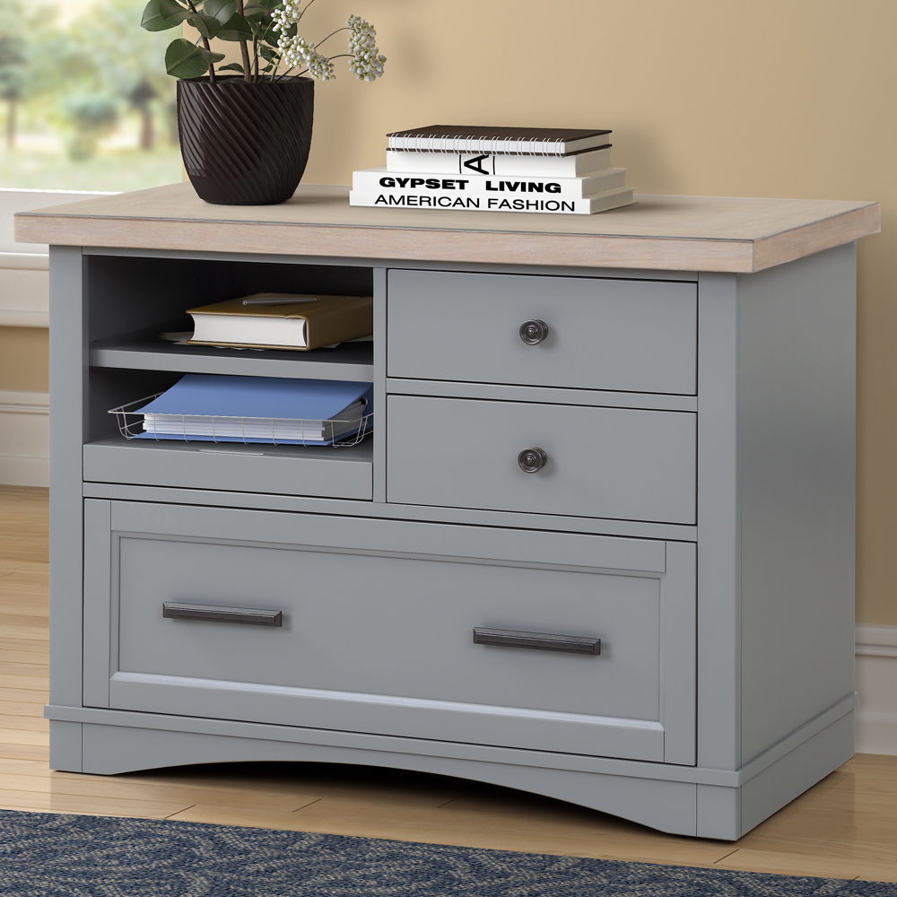 Americana Modern - Functional File with Power Center - Premium Filing Cabinets from Parker House - Just $822.50! Shop now at brett interiors