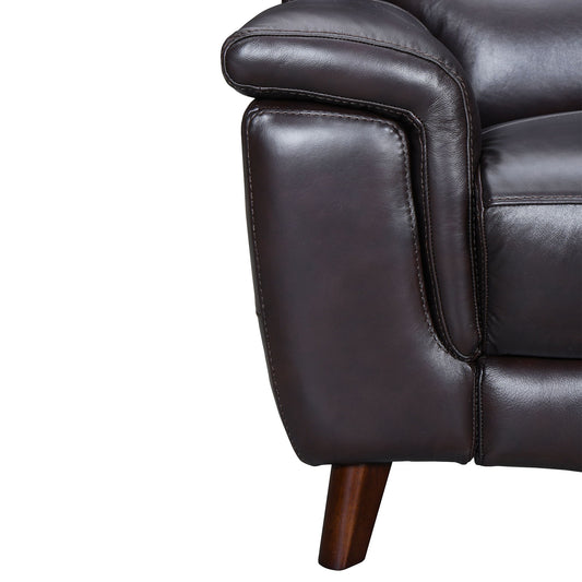 Lizette - Leather Power Recliner With USB - Brown - Premium Reclining Chairs from Armen Living - Just $2305! Shop now at brett interiors