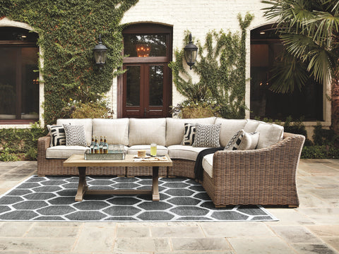 Beachcroft - Sectional Lounge Set - Premium 5 Piece Outdoor Sets from Signature Design by Ashley® - Just $5055.63! Shop now at brett interiors