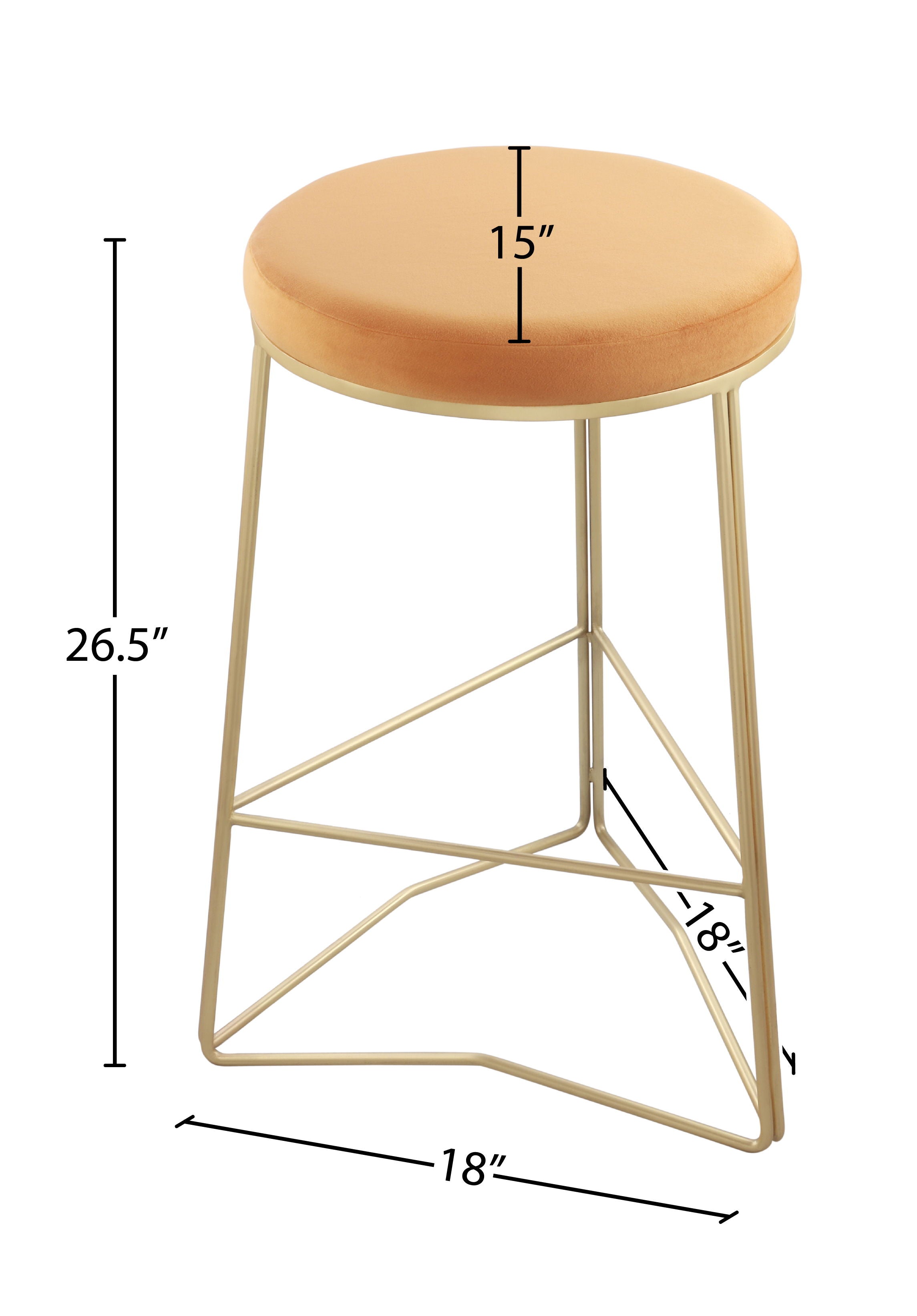 Tres - Counter Stool - Premium Counter Height (24"-27") from Meridian Furniture - Just $300! Shop now at brett interiors