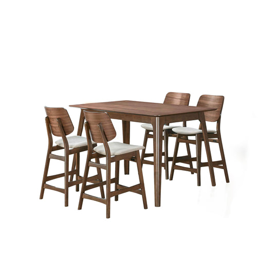 Oscar - Counter Table Set - Premium 5 Piece Dining Room Sets from New Classic - Just $872.50! Shop now at brett interiors