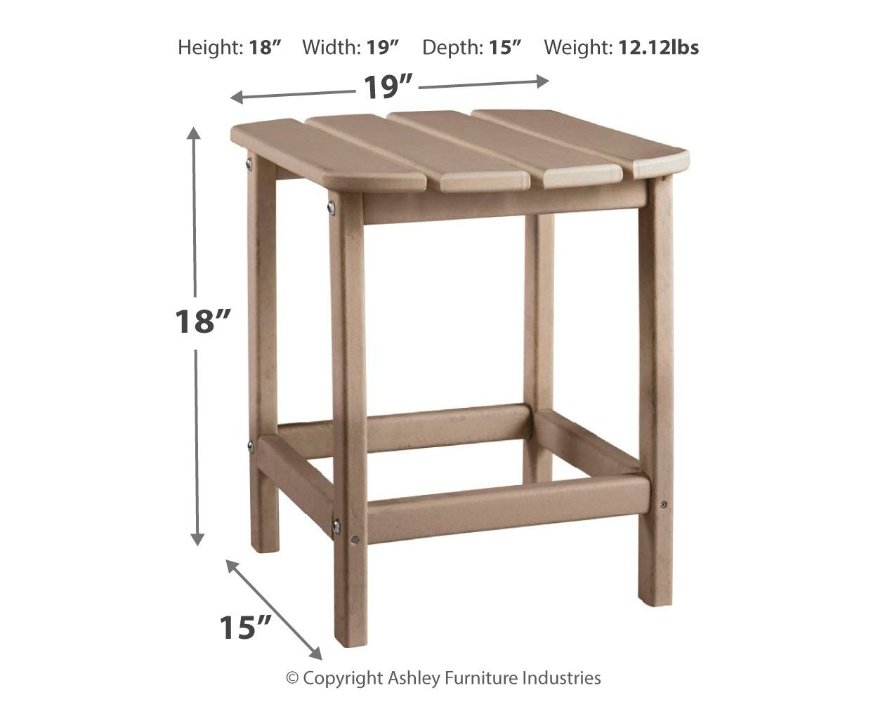 Sundown Treasure - Outdoor End Table Signature Design by Ashley®