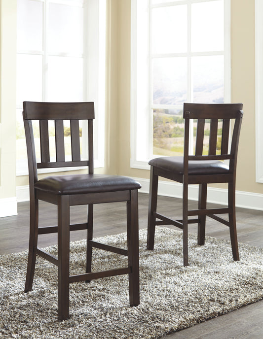 Haddigan - Dark Brown - Upholstered Barstool (Set of 2) - Premium Stool Sets from Ashley Furniture - Just $300.30! Shop now at brett interiors