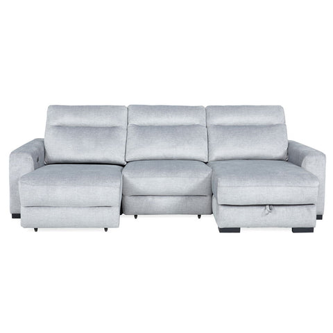 Elliot - 3 Piece Modular Lift Top Storage Sectional - Sterling - Premium Stationary Sectionals from Parker Living - Just $2247.50! Shop now at brett interiors